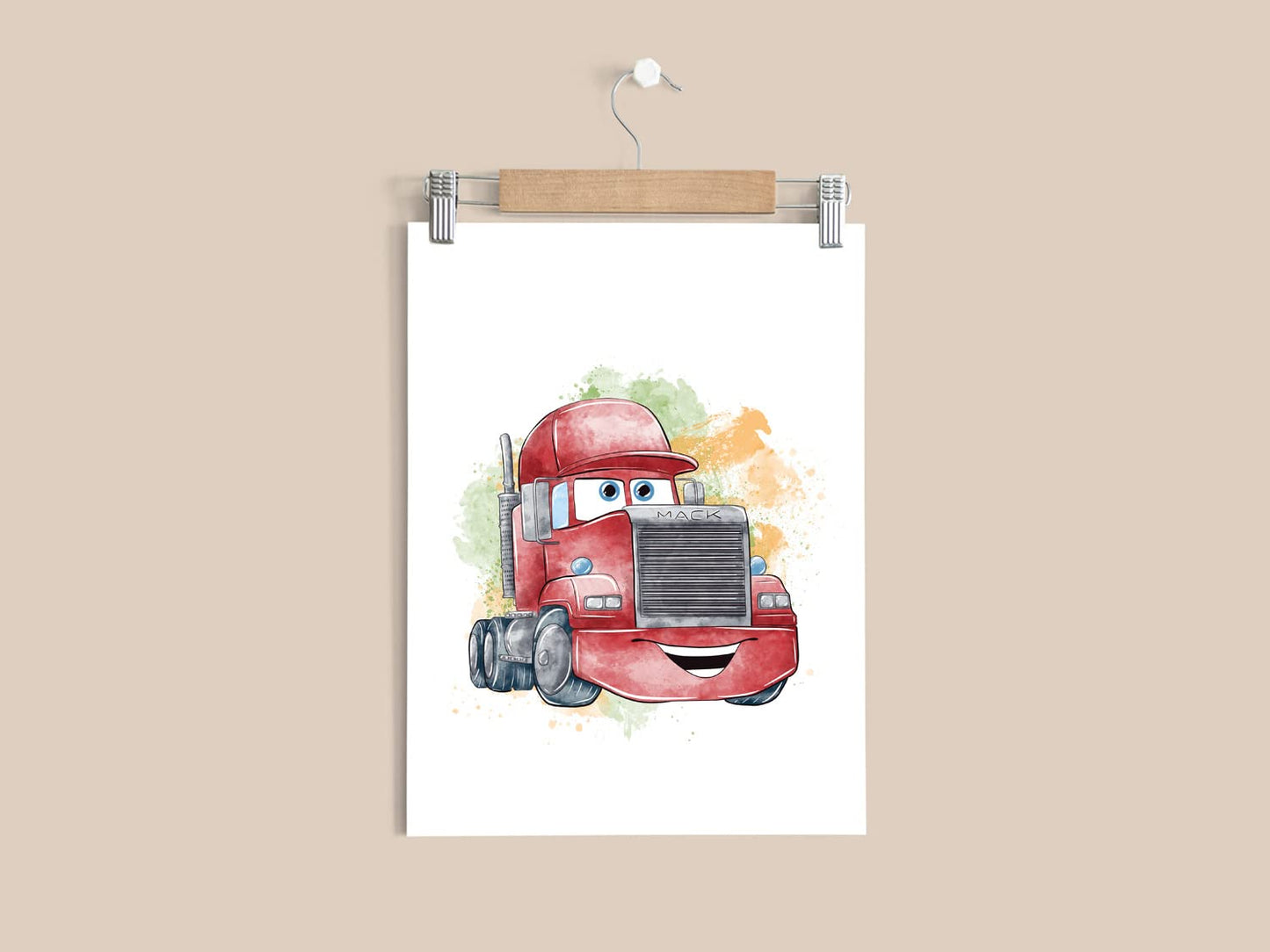 Nistio® Cars Movie Poster Prints, Cars Movie Poster Wall Art Decor, Lightning McQueen, Set of 6, 8x10 inches (Unframed)