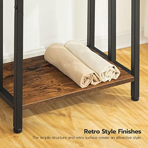 HOOBRO Towel Rack and Blanket Ladder, Blanket Holder for Living Room, Bathroom BF03LB01-BF17CJ01