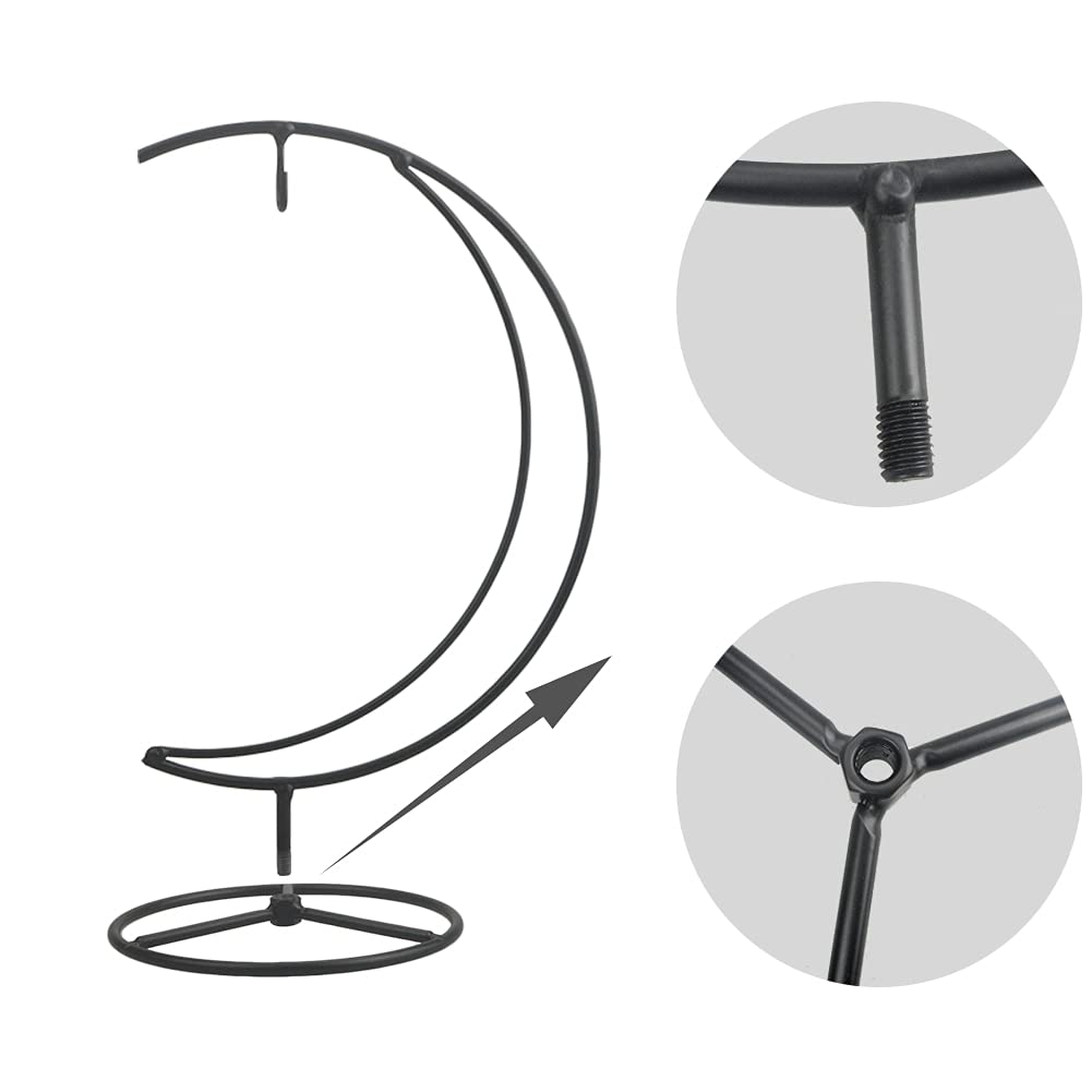 YY YEARCHY Ornament Display Stand Iron Pothook Stand for Hanging Globe Air Plant Terrarium, Witch Ball, Christmas Ornament and Home Wedding Decoration(10.63*4.88, 2PCS)