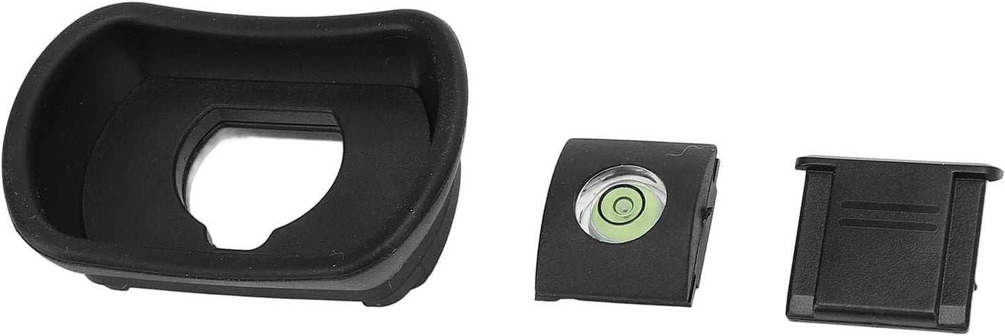 3 Set GFX100II 100 XH1 XH2S Camera Viewfinder Eye Cup, Pcs Hot Shoe Cover and Bubble Level with Comfortable Material