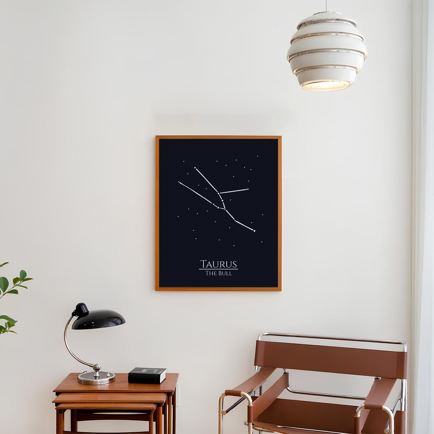 AMERICAN LUXURY GIFTS Zodiac Wall Art – Taurus Constellation Poster 8x10, Astrology Wall Art Print in Midnight Black – Taurus Horoscope Sign Gift for Women, Celestial Decor for Bedroom or Office