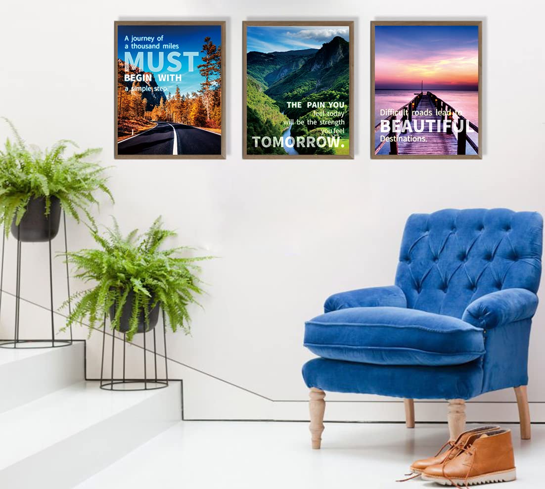 SGGYEFOK Motivational Wall Art Decoration Painting | 6-pack 8 x 10 inches, Suitable for Library, School, Gym,Office, Living Room deco(Frameless) 2