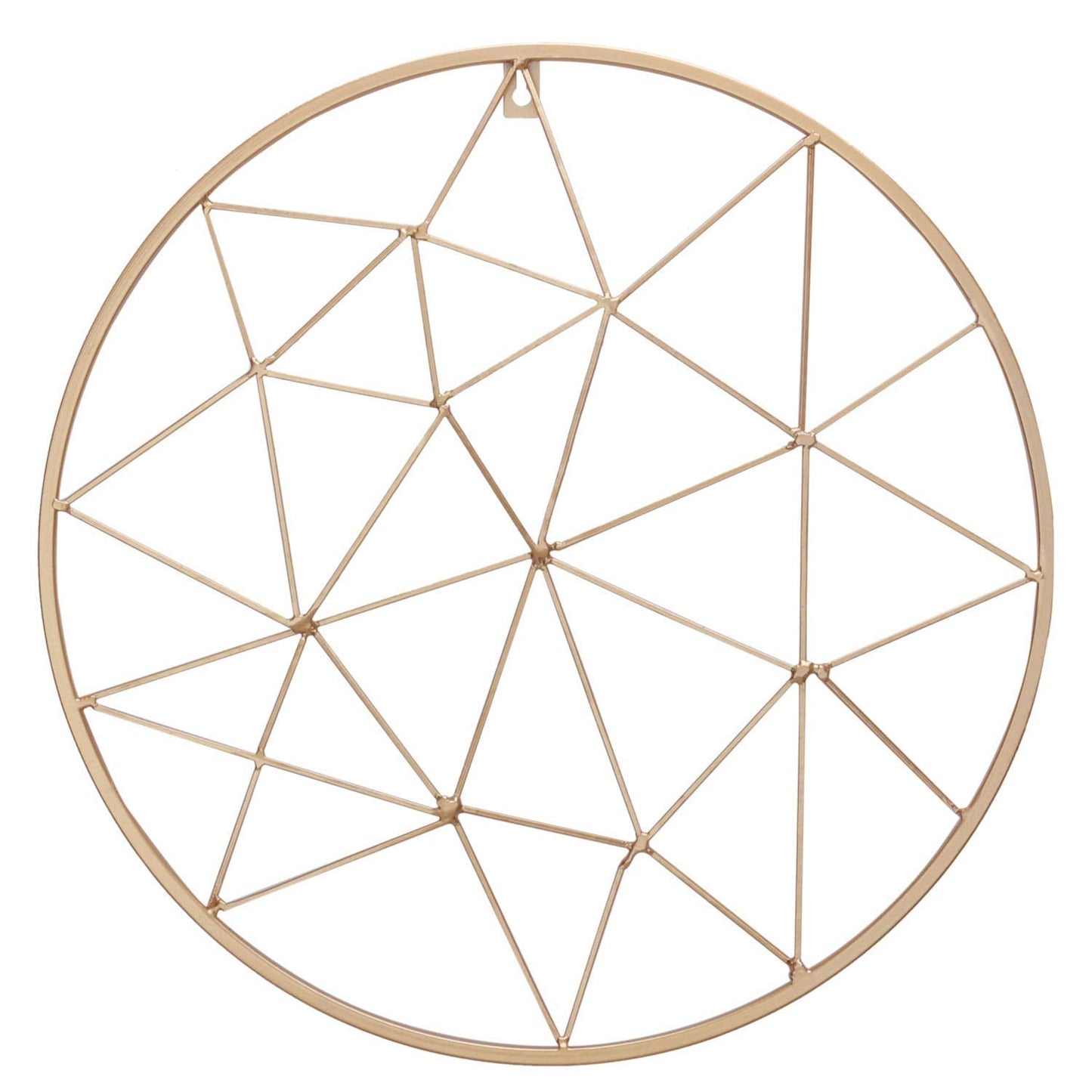 Yamfurvo Round Wall Gird Panel, Hanging Display Stands, Multifunctional Wire Photo Momo Organizer & Shelves for storage, Decorative Wall Storage Organizer Rack, Gold