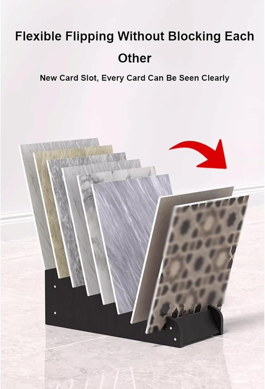 Floor Tile Sample Rack,Durable Wooden Tile Sample Display Rack - 59x43x31cm Floor-Standing Storage Shelf for Retail Showrooms & Home Improvement - Stylish Organizer for Ceramic Tiles & Build