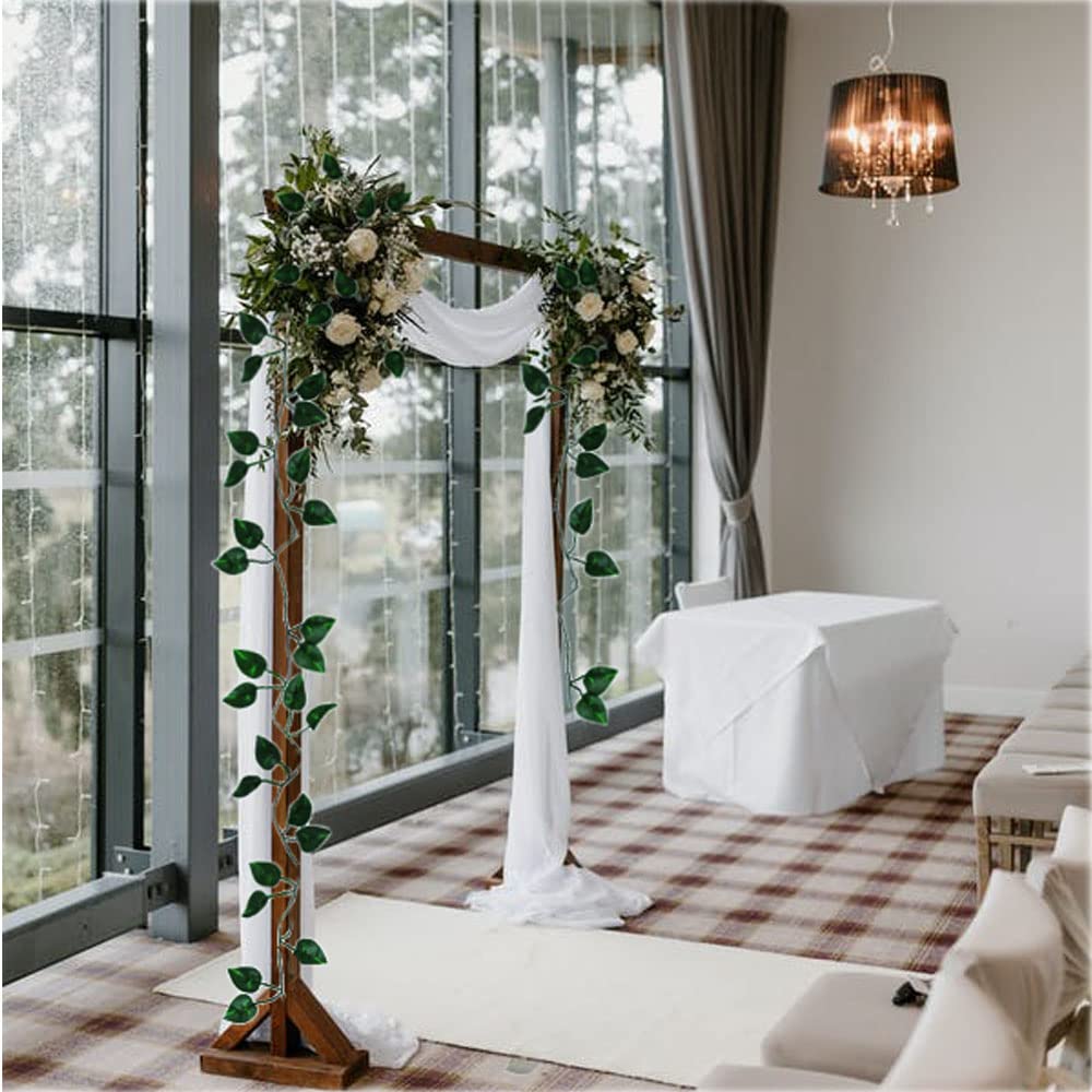 ZYIGYI 360 Feet 48 Pack Fake Greenery Hanging Garland, Ivy Leaf Plants, Vine Leaves, Fake Flowers Foliage for Bedroom Garden Wall Decor
