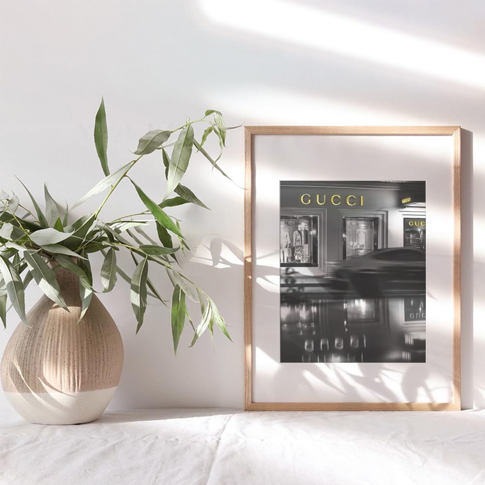 Luxury Wall Art For Women 11x14 - Fashion Wall Art for Girls - Designer Art - Glam Print for Women - Luxury Living Room Decor - Designer Living Room Decor - Glam Art