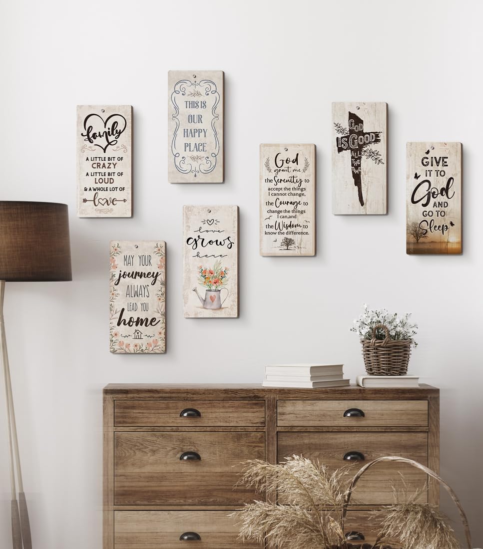 YZEXEZY Inspirational Religious Wall Decor-Serenity Prayer Sign12"x6"-God Grant Me Serenity, Courage,Wisdom-Christian Wall Art,Christian Gifts,Religious Gifts