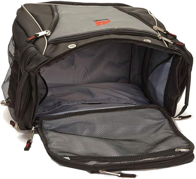 Athalon Heated Ski/Snowboard Boot Bag, Stores Gear Including Helmet, Goggles & Gloves, 12V Power, Grey & Black
