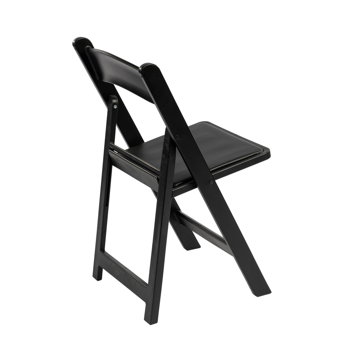 Winlice Black Resin Folding Chairs - Stackable Chairs with Padded Seats, 800LB Weight Capacity Comfortable Chair - Indoor/Outdoor Folding Chairs for Events - Lightweight Foldable Chairs (10 Pack)