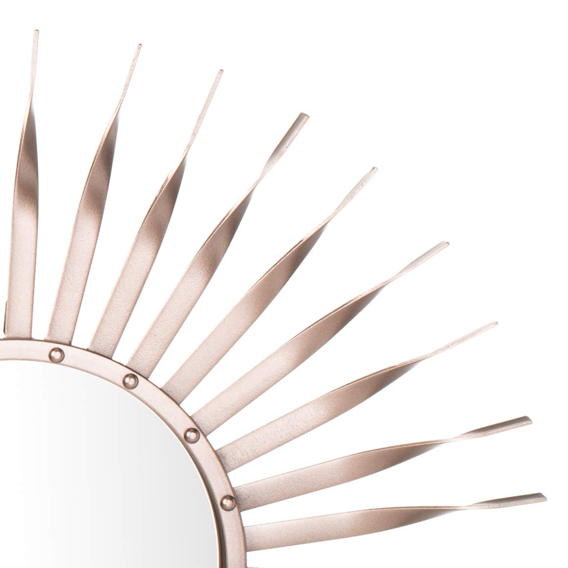 SAFAVIEH Home Marlene Rose Gold Sunburst 28-inch Decorative Accent Mirror