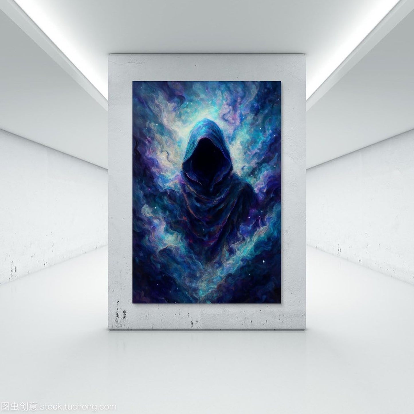 Abstract Art Hooded Silhouette Neon Canvas Wall Art Poster Framed Or Unframed Posters Home Decor Prints for Sitting Room Bedroom Office 12x18inch(30x45cm) Unframe-style-2