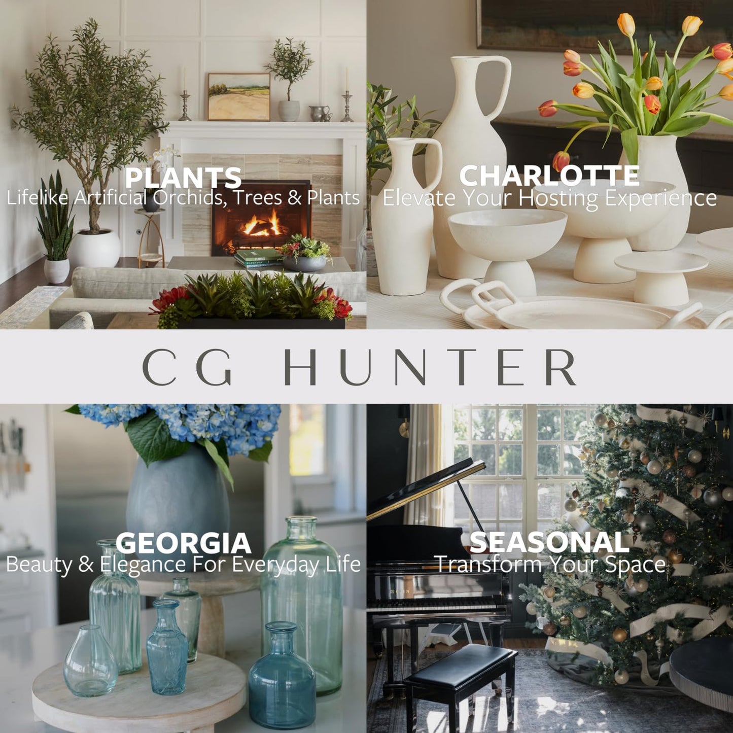 CG Hunter Faux Olive Tree, Premium Artificial Indoor & Outdoor Tree Stands 8' Tall, Lifelike-Leaves & Hand Painted Trunk, White Pot Included