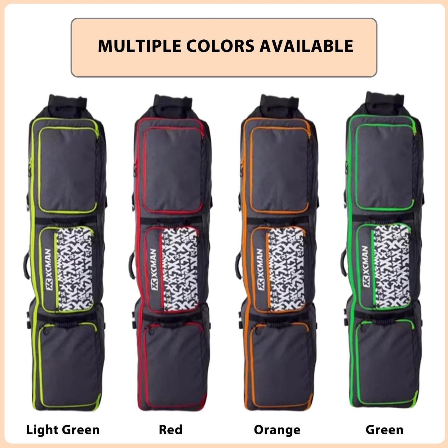 Padded Snowboard Bag with Wheels, Heavy-Duty Wheeled-Ski Travel Bag, Storage Ski Board Boots, Helmet, Jacket for Flying Air Travel, 65 Inch (Extendable to 80.7 Inch),Green