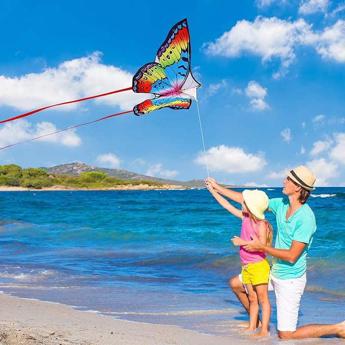 Large Octopus Kites for Kids & Adults,Big Kite for Beginners, Kites for Kids Ages 4-8,Outdoors Activities with Line and Handle