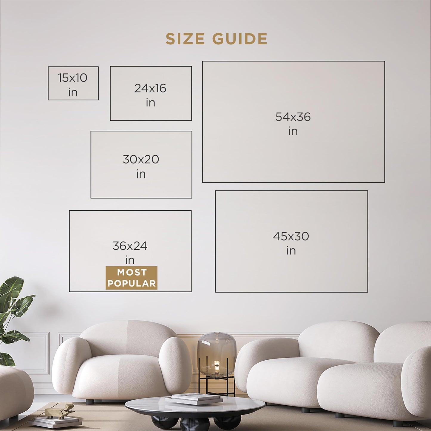 The Oliver Gal Artist Co. Fashion and Glam Modern Canvas Art - Gold Diamonds, Wall Art for Living Room, Bedroom, and Bathroom, 45 in x 30, White and Gold Home Decor