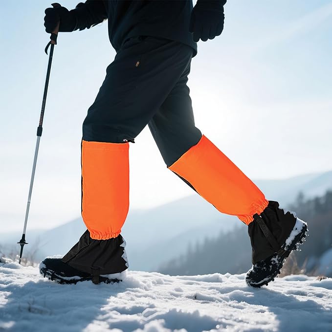 INNOLIFE Unisex Waterproof Snowproof Outdoor Hiking Walking Gaiters Climbing Hunting Snow Legging Leg Cover Wraps