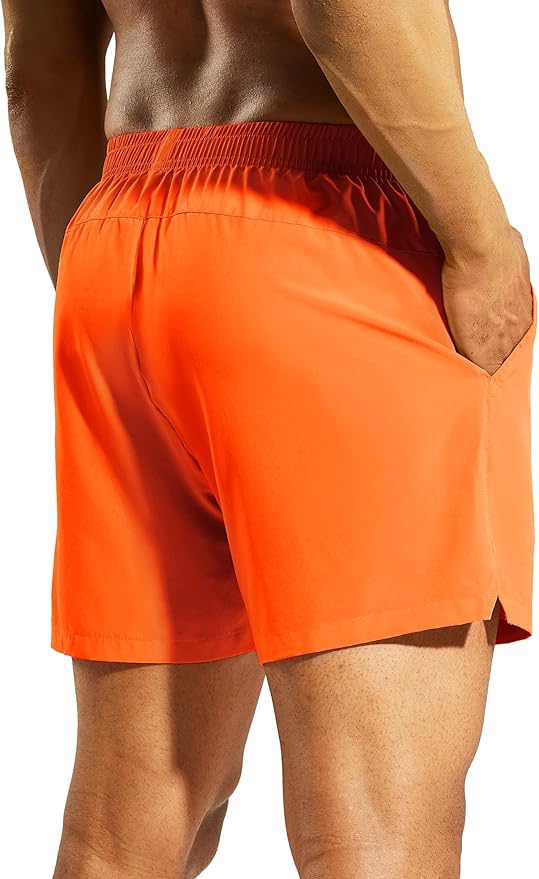 Nepest Men's 5?™â€?Athletic Running Shorts with Pockets, Lightweight Quick Dry Gym Workout Training No Liner Shorts