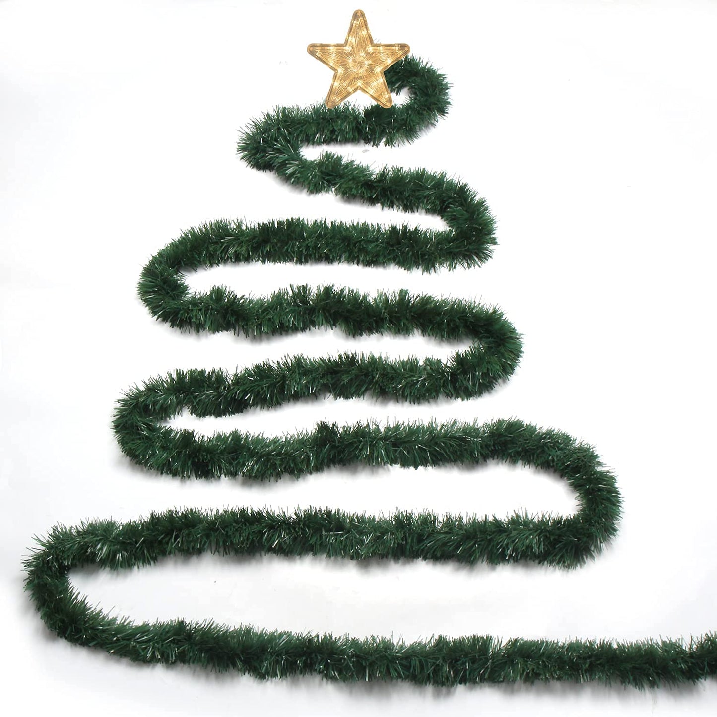 LOMIMOS 32.8 Ft Christmas Twist Garland,Artificial Vine Soft Greenery Decoration for Party Wedding Supplies