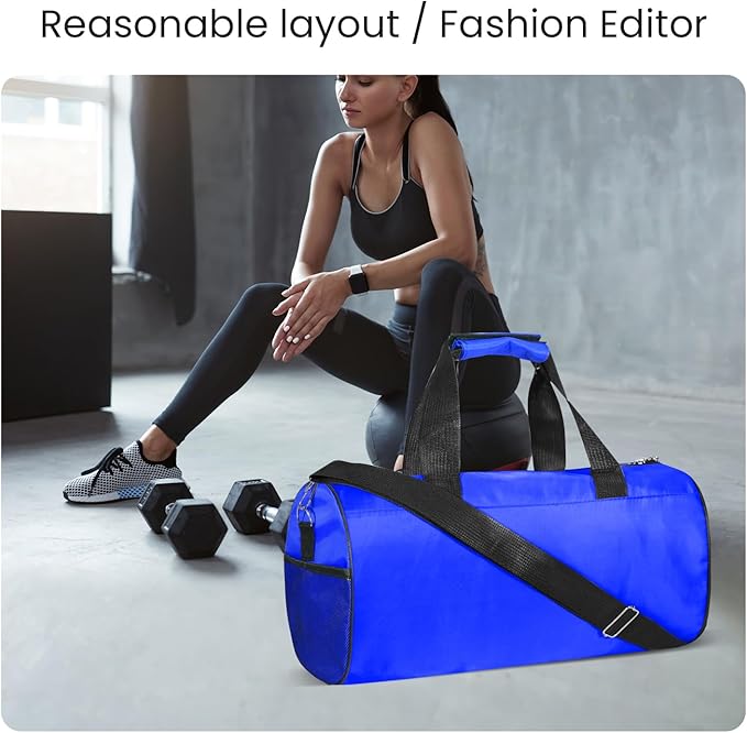 C&F BOGMOST Small Gym Bag for Travel & Duffel - 20 Inch Lightweight Carry On Bag for Men & Women, Mini Duffel Bag,Perfect for Sports, Weekend Trips, and Overnight Stays, Blue