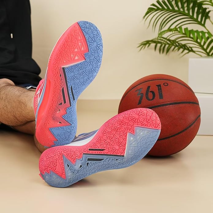 361° Big3 5.0 Quick PRO Basketball Shoes for Men Breathable Outdoor Sneakers Cushioning,Anti Slip Practice Student Sports Shoes for Teens and Adults,Caldwell Pope Zapatillas de baloncesto Hombre