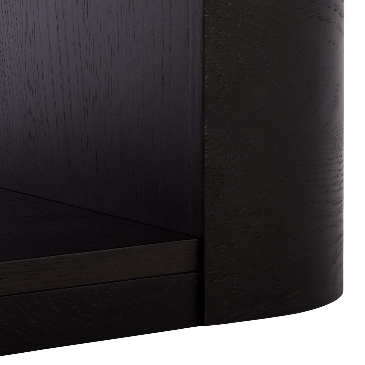 SAFAVIEH Home Collection - Howard Black Oak Wood Dining Table, Modern Rectangle Pedestal Base, Contemporary Design (SFV7250B)