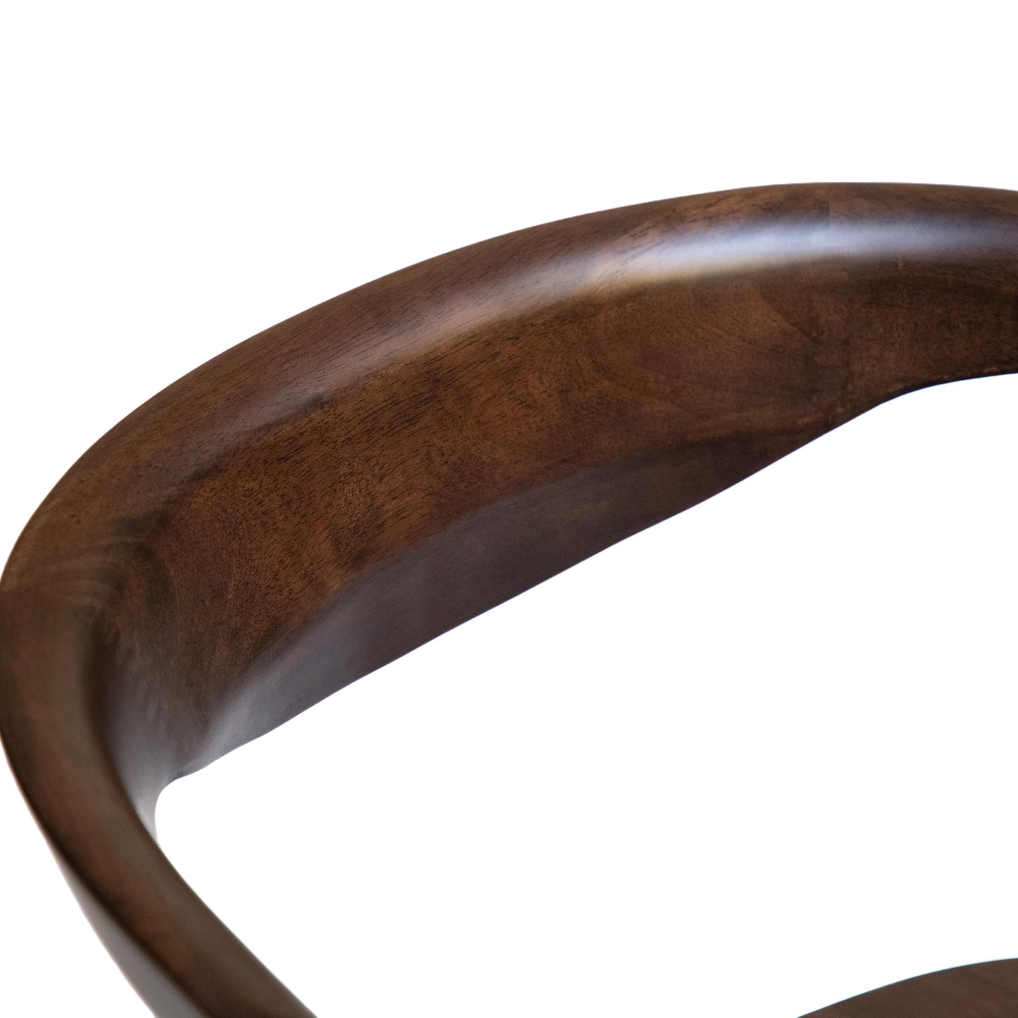 Furniture of America Nazaen III Mid-Century Modern Wood 21.5-inch Side Chairs with Rounded Backrest and Semi-Handmade for Home Kitchen, Dining Room, Rich Walnut (Set of 2)