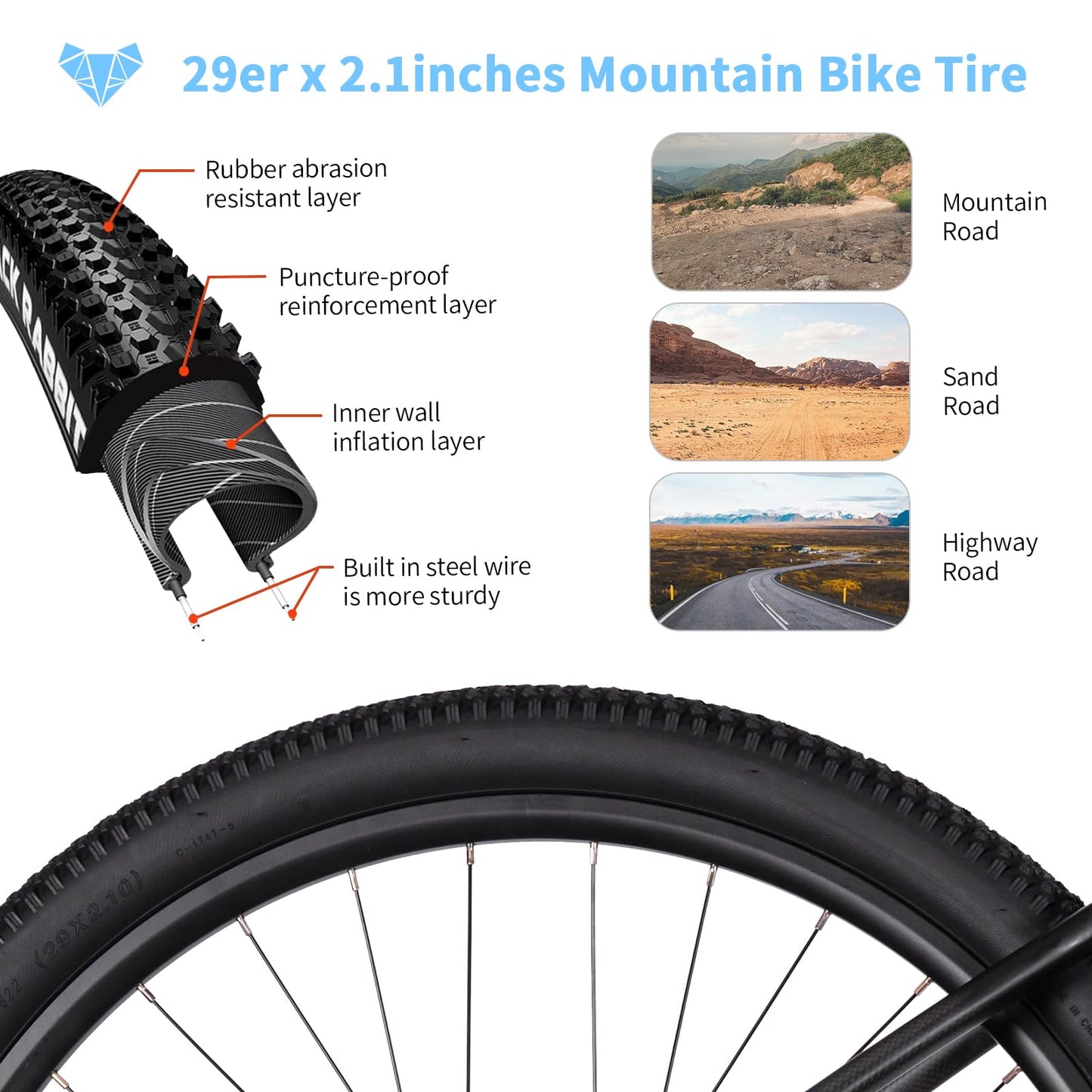 TRIFOX Carbon Fiber Mountain Bike with Shimano M6100 Deore Groupset 12-Speed,Carbon Fiber Frame,Hydraulic Fork 130mm Travel,29er Mountain Bike for Adult 17/19 inch (Blue, 29er * 19 inch)