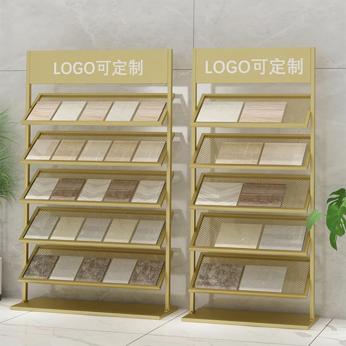 RIYUESHENGHENG Tile Sample Display Stand,Wooden Floor Sample Holder Standing Stone Flooring Display Shelf,Building Material Sample Display Rack Retail Rack,for Shops Exhibition Halls Events