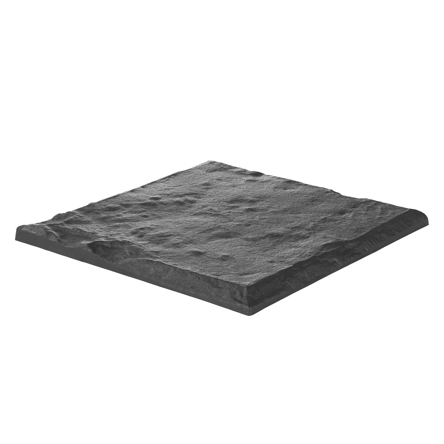VEVOR Garden Stepping Stones, 4Pcs 15.5 x 15.5 in, Decorative Stepping Stones with Stakes, Weather-Resistant Plastic Pathway Pavers, Smooth Surface, Outdoor Walkway for Lawn Patio Landscape, Grey