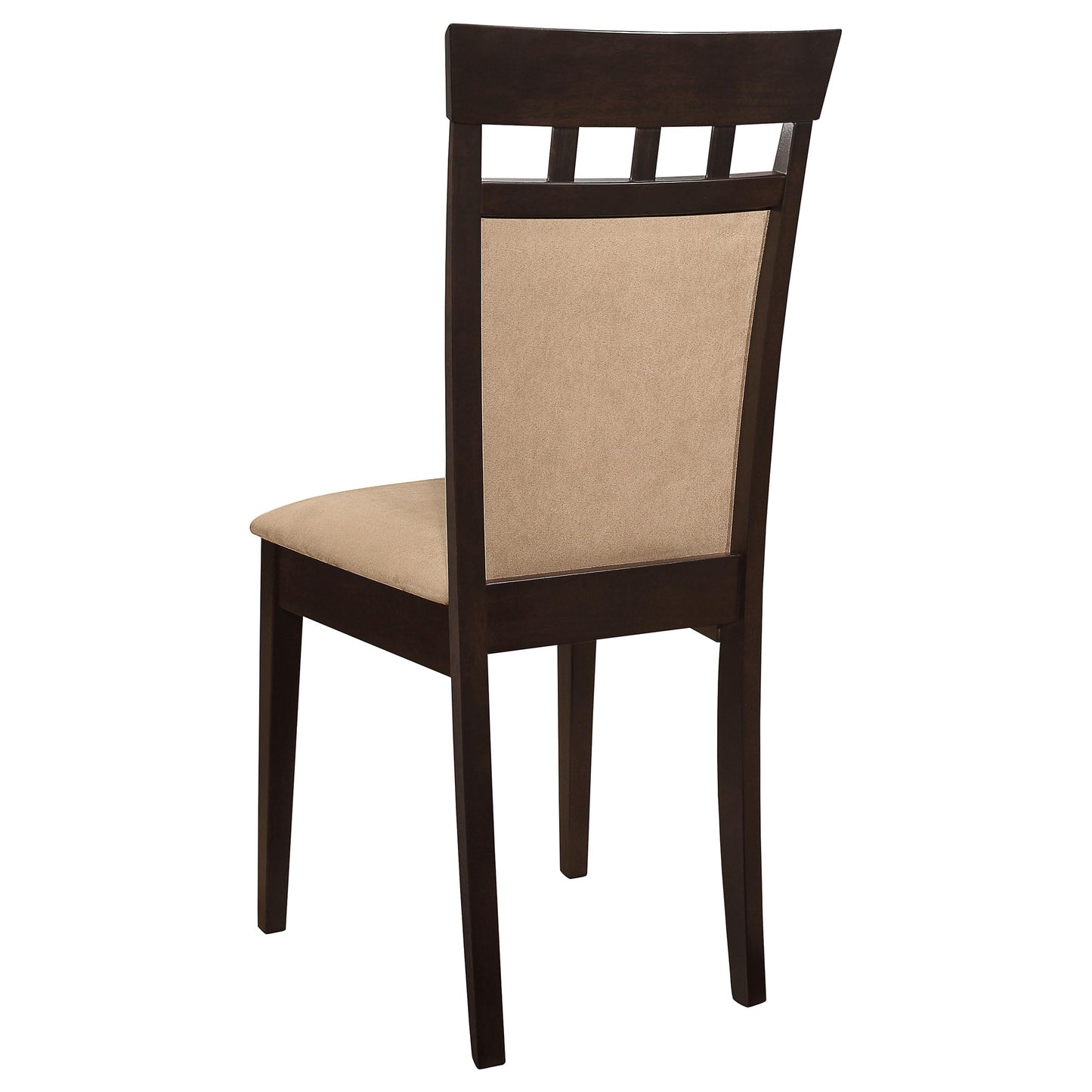 Coaster Home Furnishings - Gabriel - 5-Piece - Extendable Dining Set with 18-Inch Extension Leaf, Solid Backrest Chairs - Dining Room, Kitchen - Cappuccino - 100770-S5A