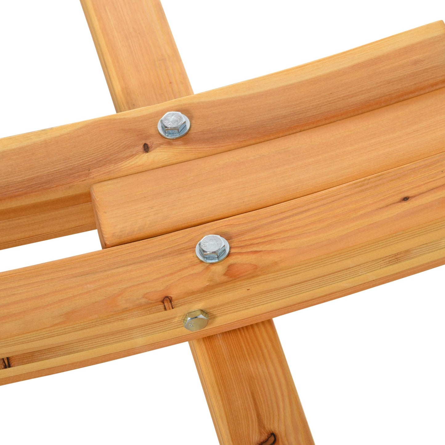10.6' Wooden Hammock Stand GPicnic Camp Accessories, 264lbs, Natural