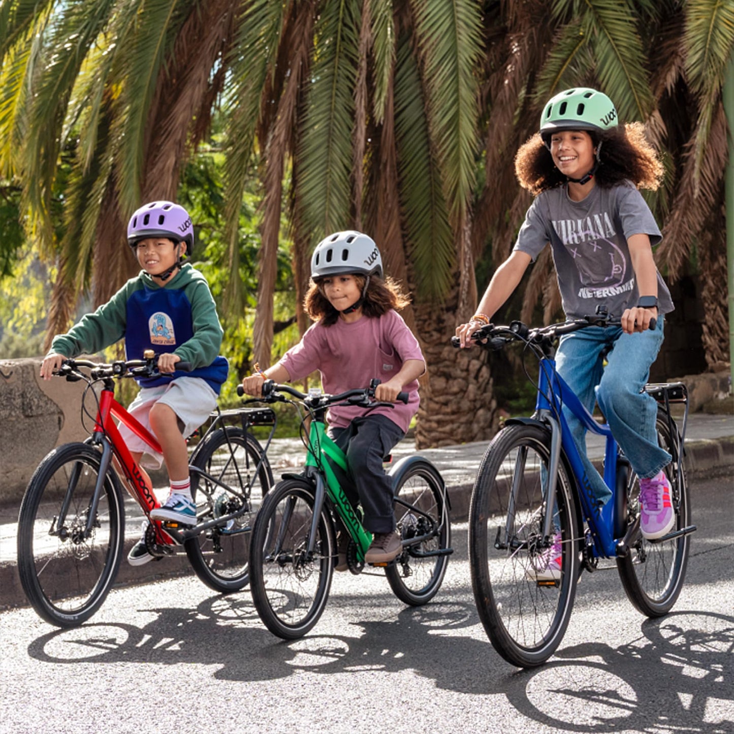 woom Explore 6 Bicycle for Kids & Teens 10 to 14 Years Old, 26-Inch Lightweight 8-Gear Road & Mountain Bike for Boys & Girls - Neon Coral