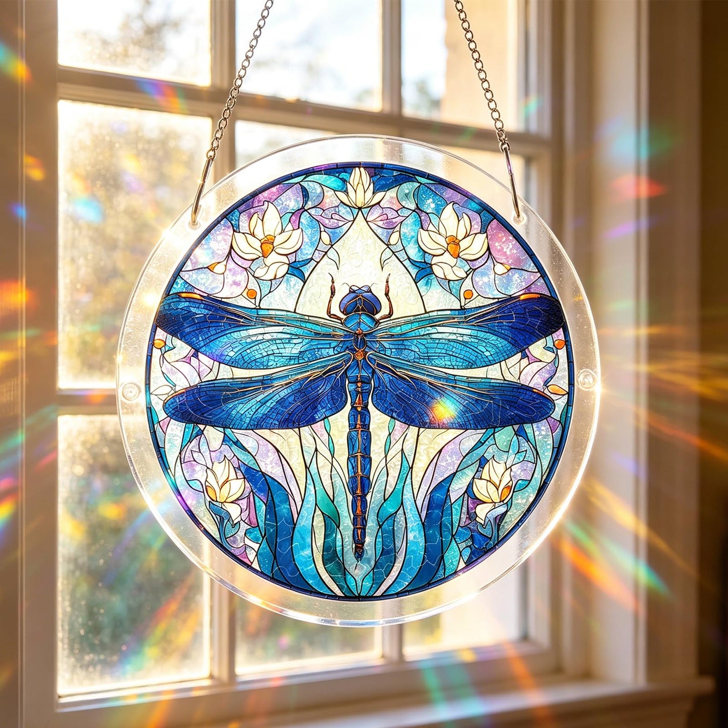 Acrylic Jigsaw Puzzle Suncatcher | 83 Pieces Acrylic Puzzles Suncatchers for Windows Hanging | Stained Glass Window Puzzle Sun Catcher for Adult | Aesthetic DIY Arts & Crafts for Home Decor