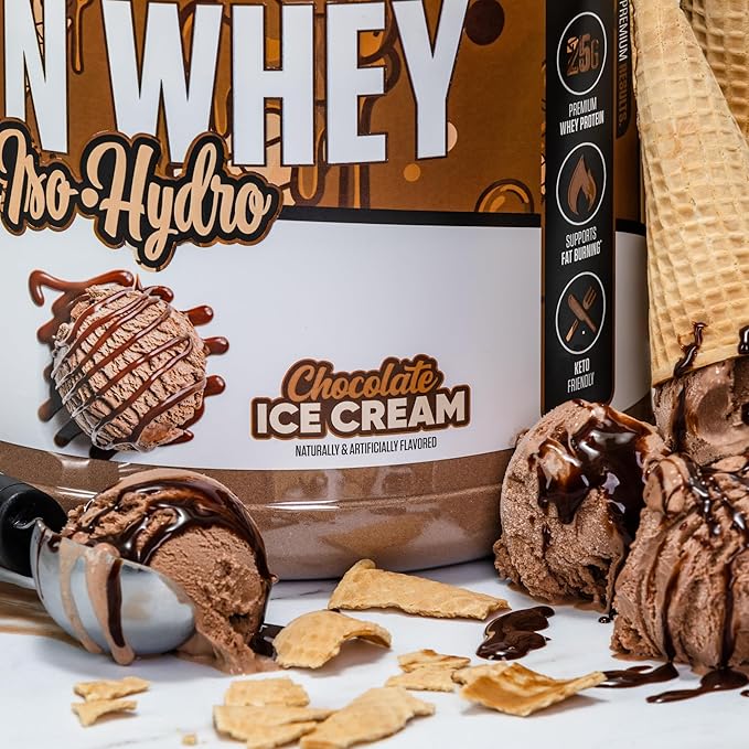 Musclesport Lean Whey Revolution??Protein Powder - Whey Protein Isolate - Low Calorie, Low Carb, Low Fat, Incredible Flavors - 25g Protein per Scoop - 5lb Chocolate Ice Cream