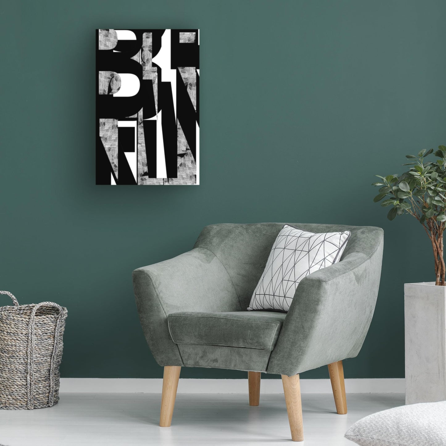 Trademark Fine Art Canvas Wall Art - cartissi 'Typography No1' Wall Art for Living Room, Bedroom, or Office Décor