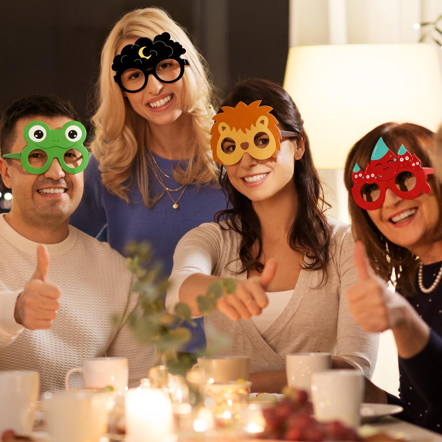 Melisheer 20 PCS Passover Decorations, Passover Paper Eyeglasses, Ten Plagues Props Set, Pesach Decorations Jewish Holiday Party Favors for Pesach Seder Supplies Costume Dress up Accessories