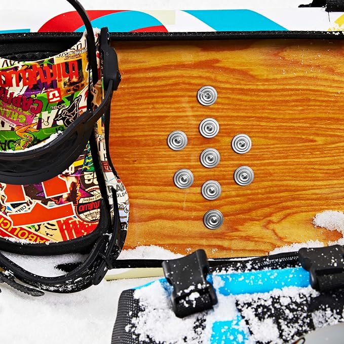 XCMAN 4 Layer-Cone Studs Dia 7.87 Inch Aluminum Snowboard Stomp Pad - 9pcs