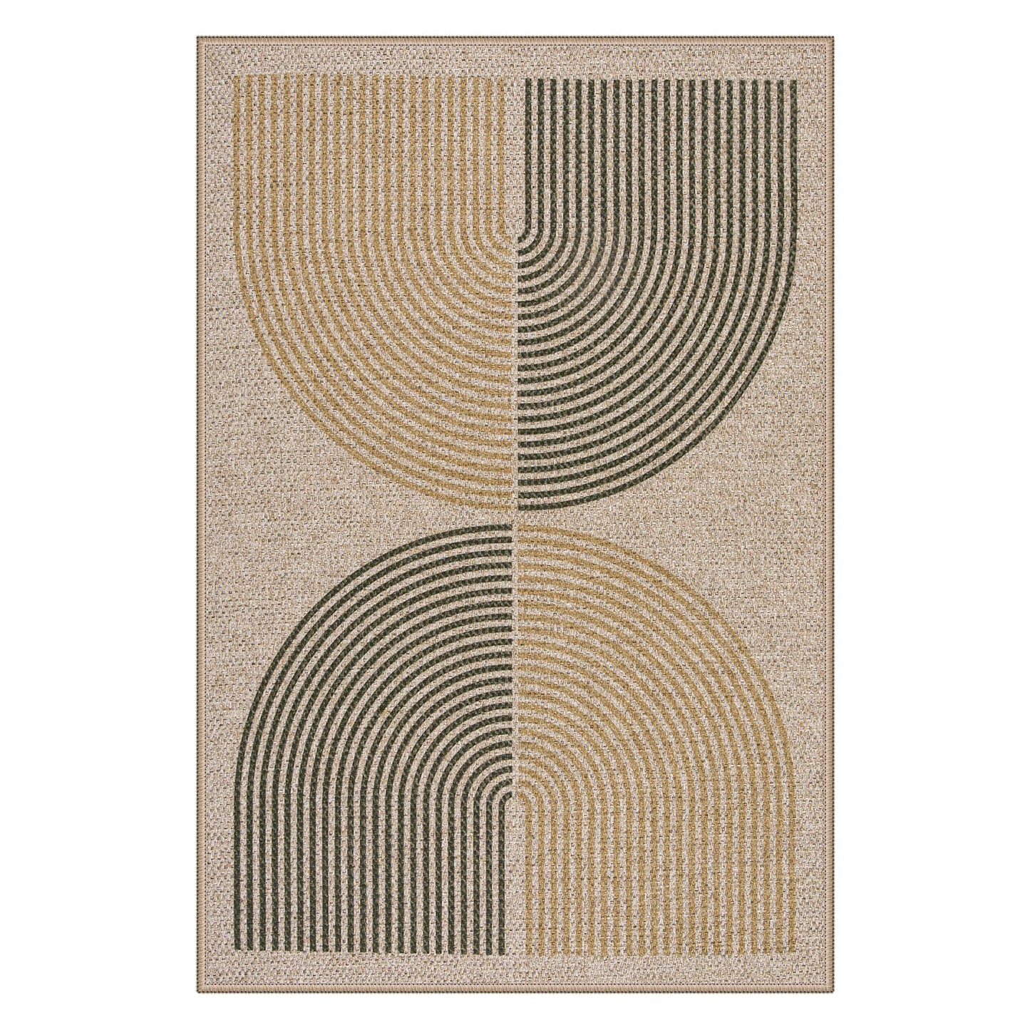 Lahome Enfys Rainbow Easy Jute Rug, 2x3 Entryway Rug Indoor Outdoor Front Door Mat, Farmhouse Neutral Non Slip Non Shedding Washable Kitchen Mats for Floor Foyer