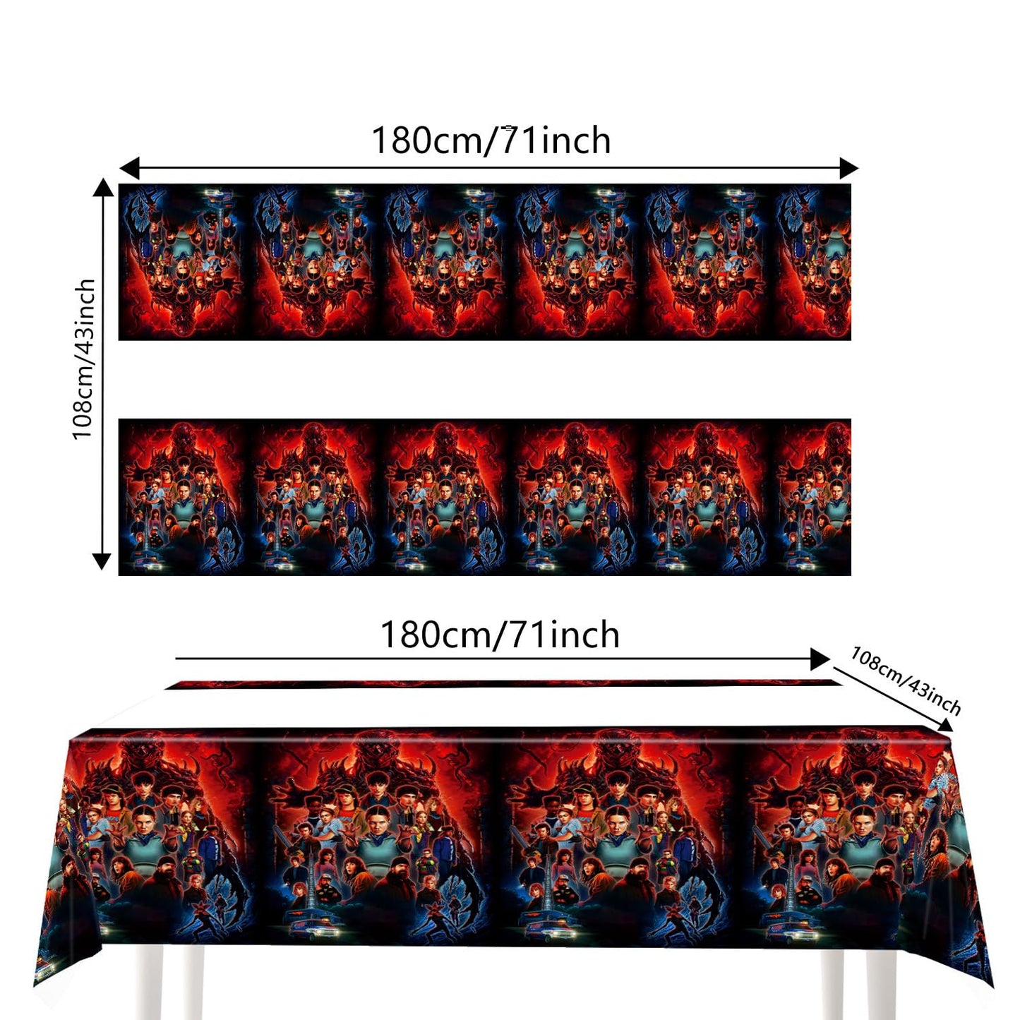 88PCS Birthday Party Full Supplies Kit:1 Banner + 6 Hanging Swirls + 20 (9-inch) Plates + 20 (7-inch) Plates + 20 Napkins + 20 Cups + 1 Tablecloth