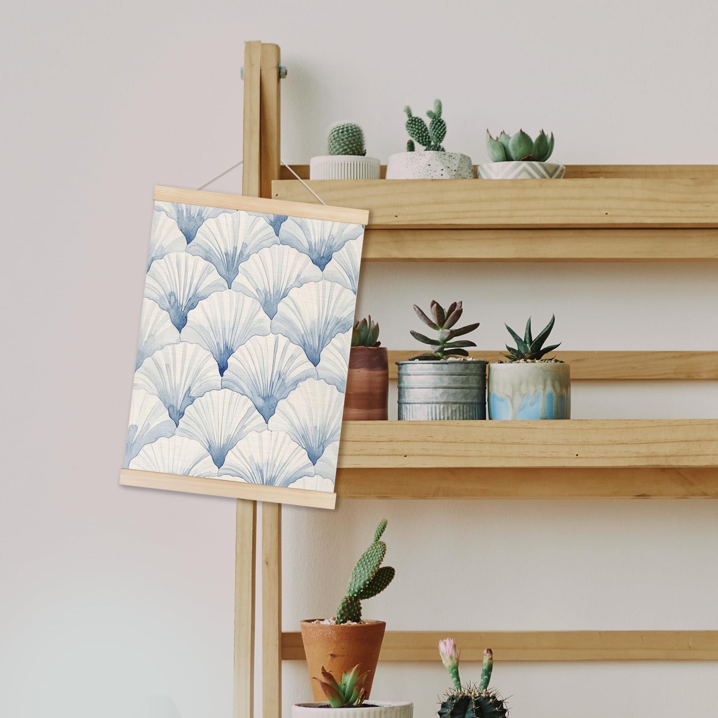 HUGANE Ocean Beach Wall Decor, Coastal Seashell Wall Art Poster, Coastal Beach Wall Decor, Ocean Wall Decor, Ocean Sea Shell Wall Decor Posters for Home Bedroom Living Room, 12x16 Inches