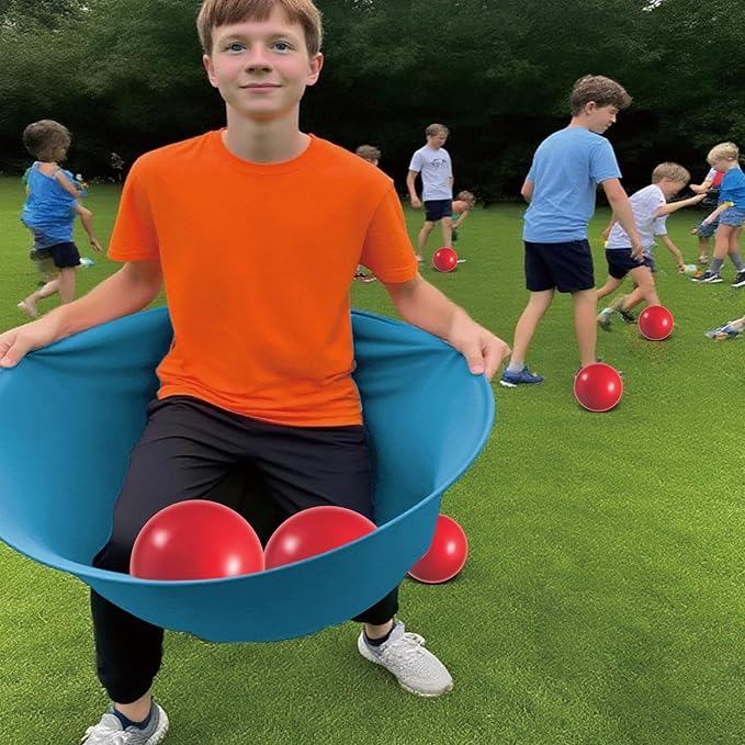 Granny Pants Yard Game Set - Giant Outdoor Party Game with 8 Bouncy Balls and Pump,Fun Family Reunion & Adult Yard Games for Groups
