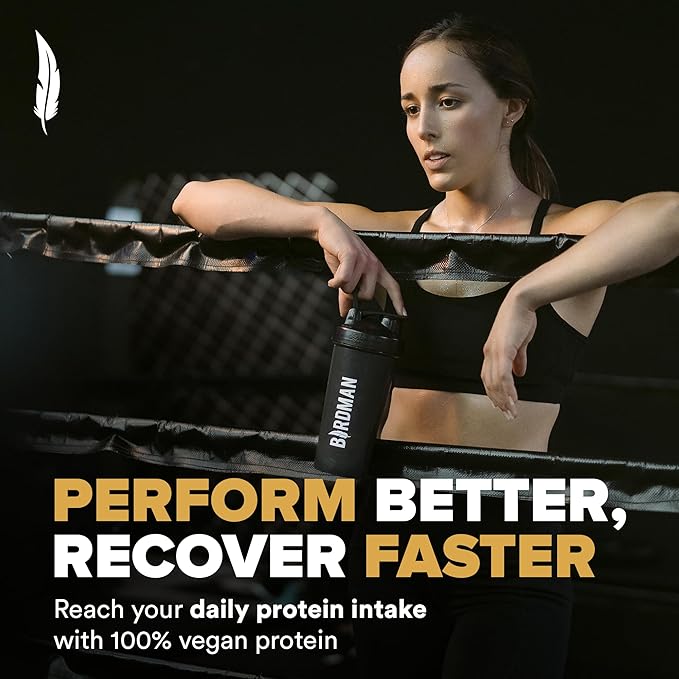 Falcon Performance Vegan Protein Powder, 31g Protein, 5g Creatine, 5g BCAA, Probiotics, Electrolytes, Pre Workout, Low Carb, Sugar Free & Dairy Free, Plant Based Vanilla Protein -19 Servings