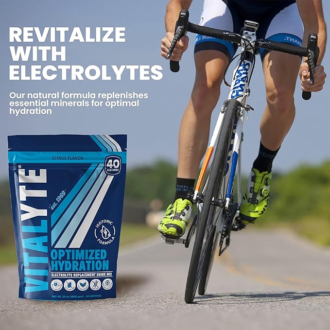 Vitalyte Electrolyte Powder (35 oz, 40 Servings Per Container)-Isotonic Drink Mix for Hydration, Energy & Recovery- Water Enhancer & Rehydration Supplement for Men, Women & Sports (Cool Citrus 2 Pack)