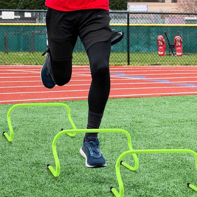 Wettarn 12 Pcs 9" Speed Training Agility Hurdles for Athletes Reliable Training Hurdle Plyometric and All Purpose Practice Equipment for Soccer Basketball Football