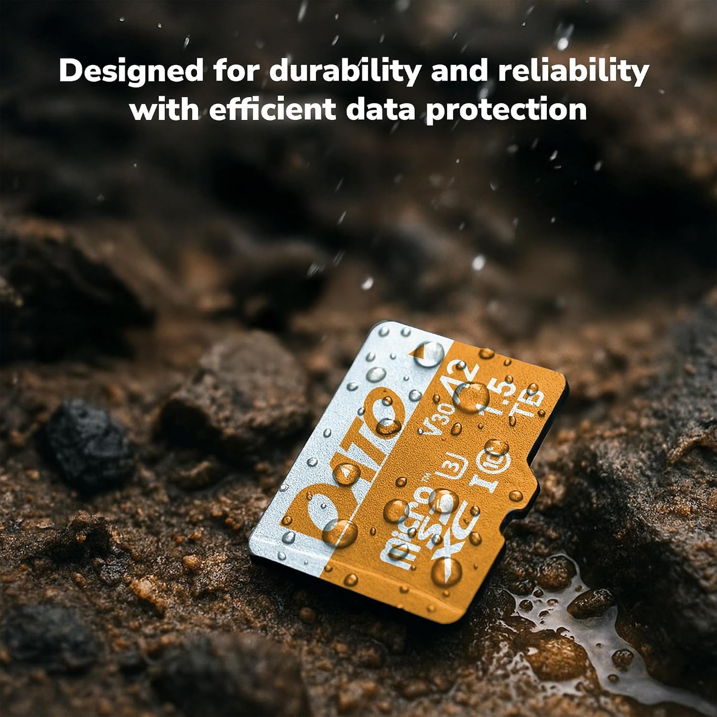 DATO 256GB C10, U3, V30, A2, 4K 160/150 Advance Plus microSDXC Memory Card w/Adapter, UHS-I, UHD, Up to MB/s