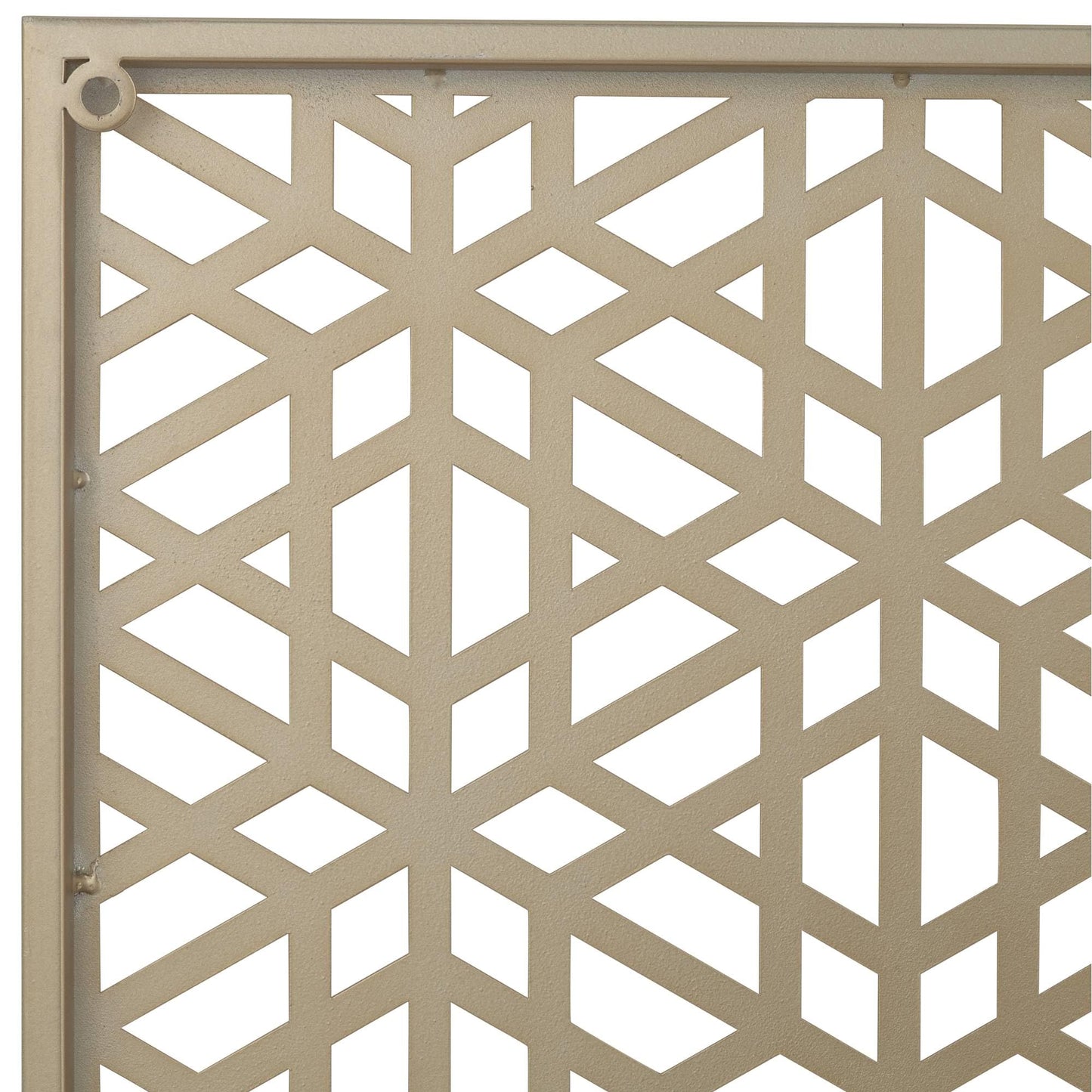 Dahlia Studios Laser Cut Geometric Screen 24" Square Glossy Gold Wall Art