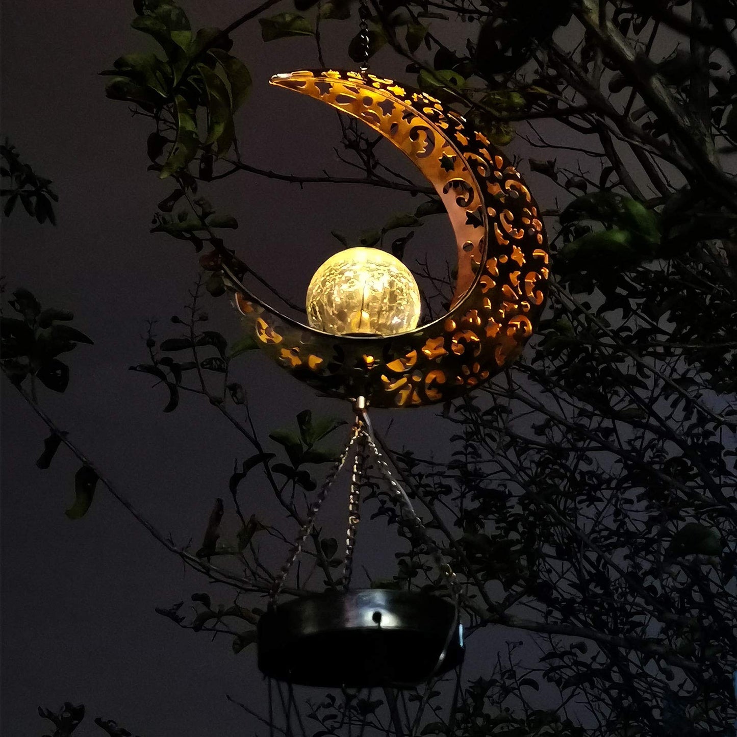 Outdoor Moon Light Wind Chimes, Mom Gift Moon Gifts, Mother Decor, Garden Gifts, Sympathy Wind Chimes Outdoor for mom, Grandma, Memorial Wind Chime.