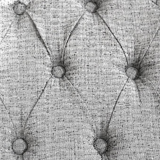 Spatial Order Home Decor | Upholstered Button Tufted Storage Ottoman | Hinged Lid Ottoman with Storage for Living Room & Bedroom | Decorative Home Furniture (Pewter Gray)
