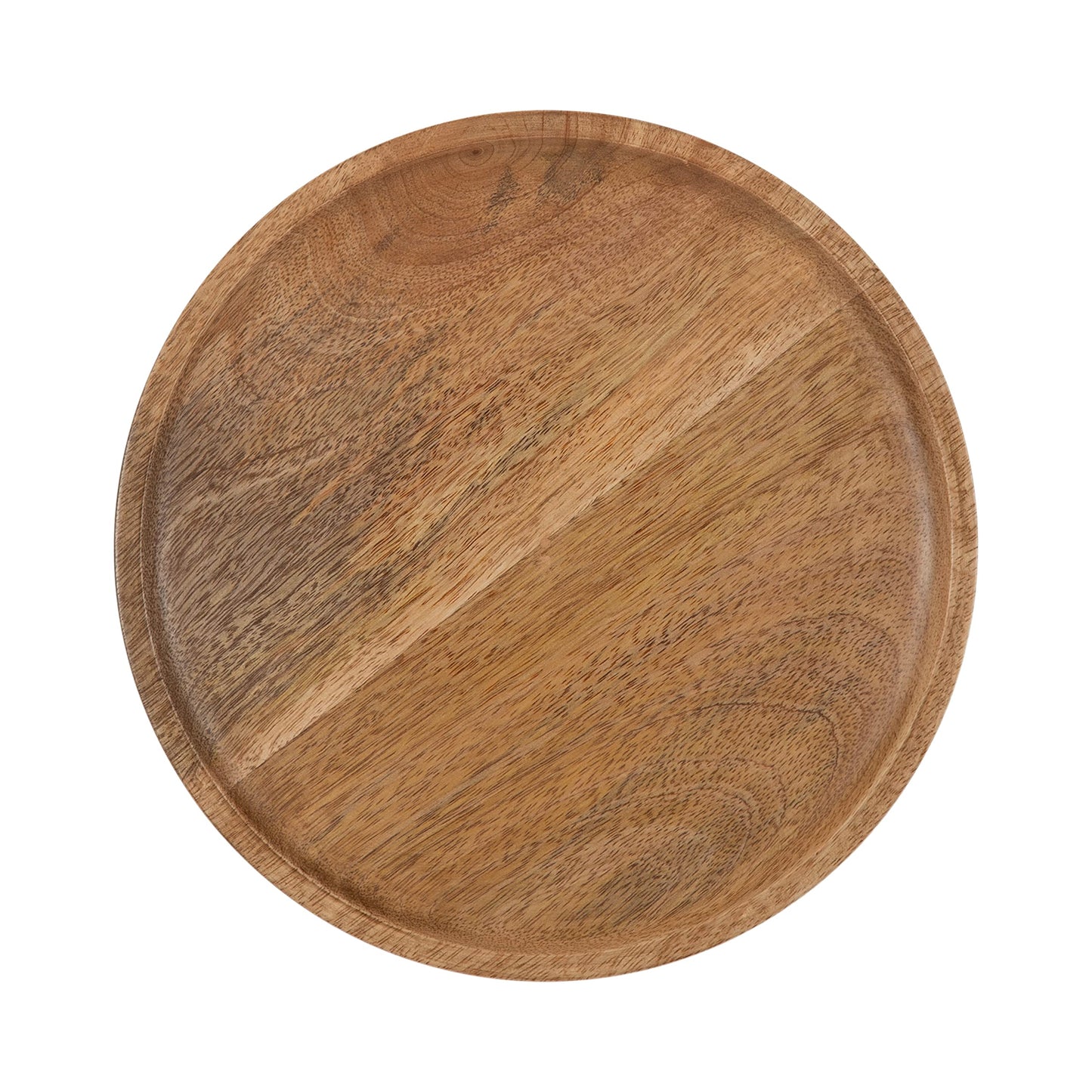 Kate and Laurel Xyler Round Wood and Metal Drink Table, 10 x 10 x 24, Natural Brown Wood and Black, Transitional Plant Pedestal Table for Storage and Display