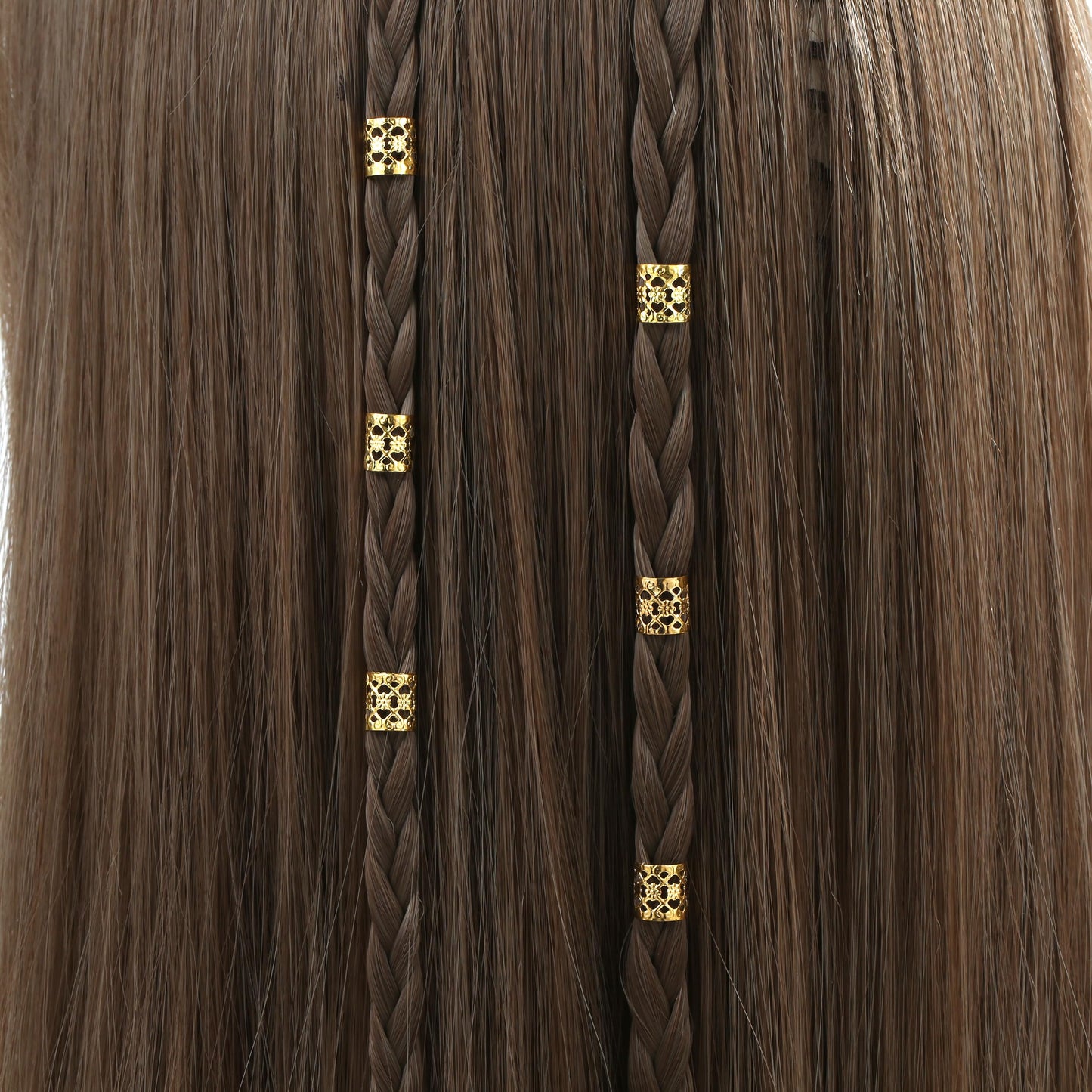 MODASER 220 Pcs Gold Hair Jewelry for Braids, 12 Styles Gold and Silver Hair Accessories Cuff for Braids and Dreadlocks, Adjustable Metal Rings Cuffs Clips for Dreadlock Accessory Jewelry Decorations